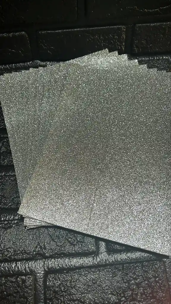 Fomi Plateado 1/8 Escarchado