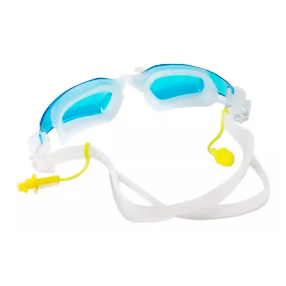 Gafas Natación Lujo Esutche Filtro Uv Antiniebla Espejo Azul Claro (tp-268)