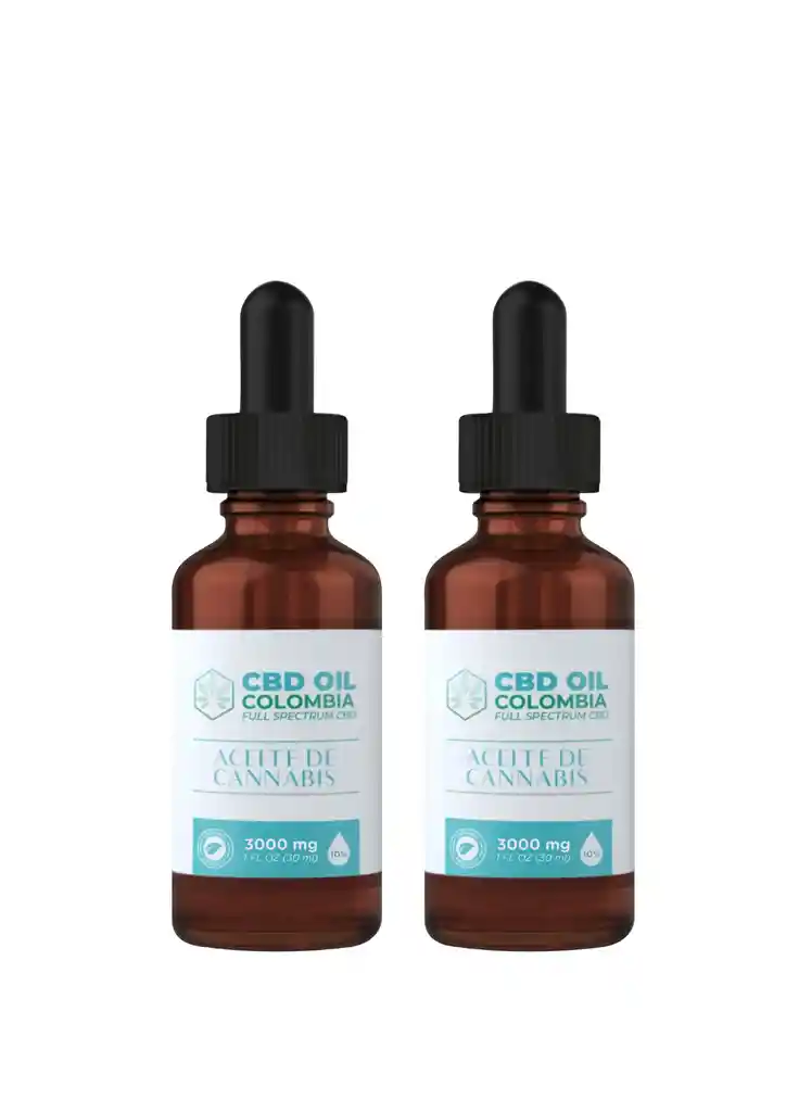 Dos (2) Aceites Cbd Gotas -cannabis Neutros 5% 30ml Ingredientes Naturales