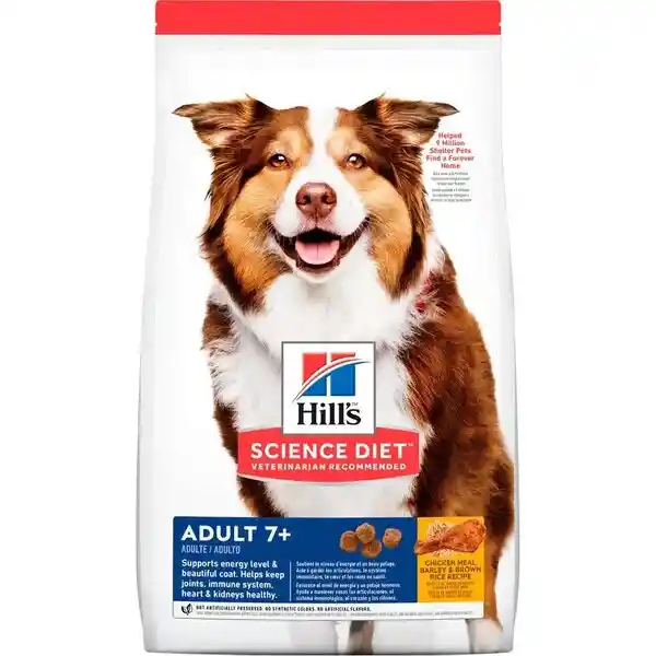 Hills Alimento Para Perro Adulto 7+ 6.6 Lb