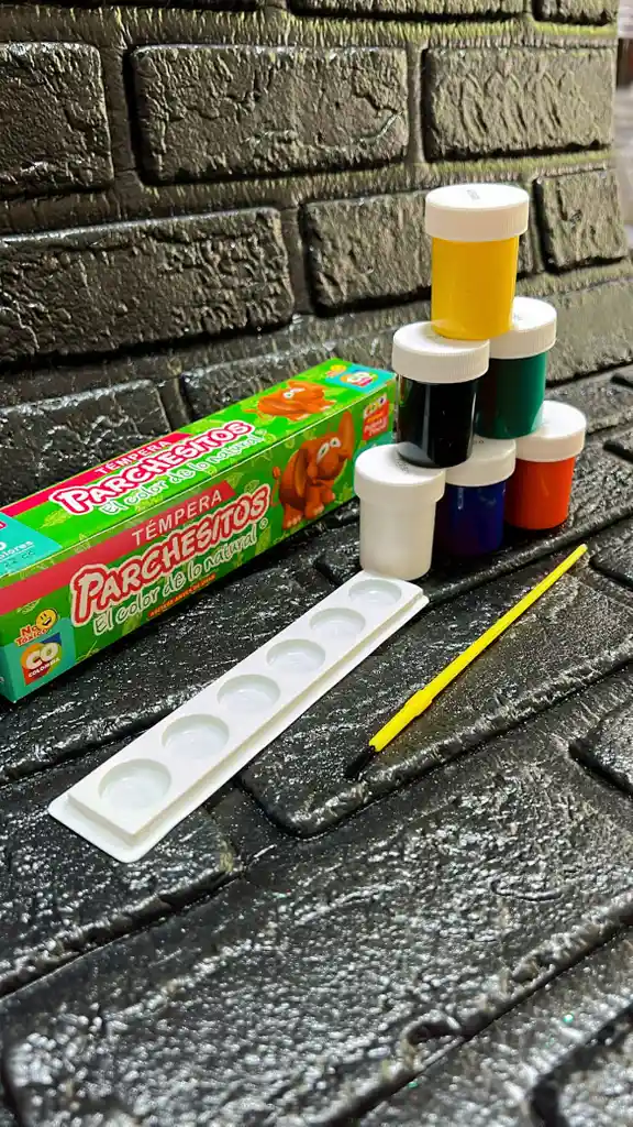 Caja Tempera Parchesitos X6
