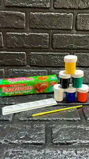 Caja Tempera Parchesitos X6