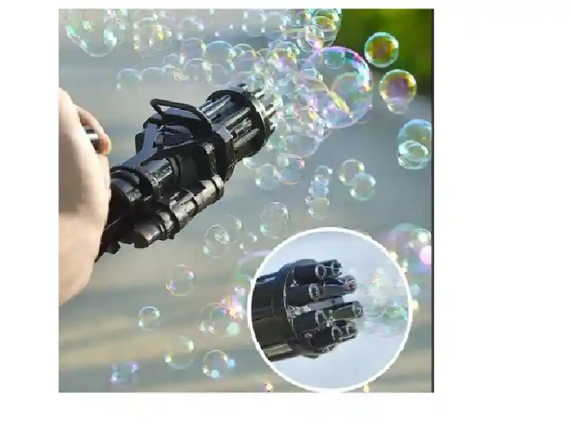 Gatling Bubble Gun Bubble Blaster Juguete