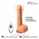 Vibrador Realista Rotación Control Remoto