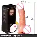 Vibrador Realista Rotación Control Remoto