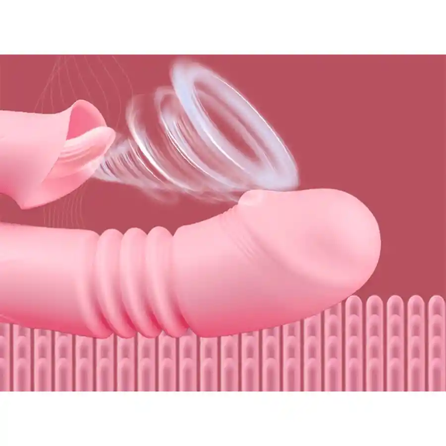 Vibrador Doble Estimulación Con Rotación 360°