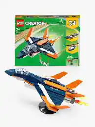 Kit De Construcción Lego Creator Avión Jet Supersónico 31126