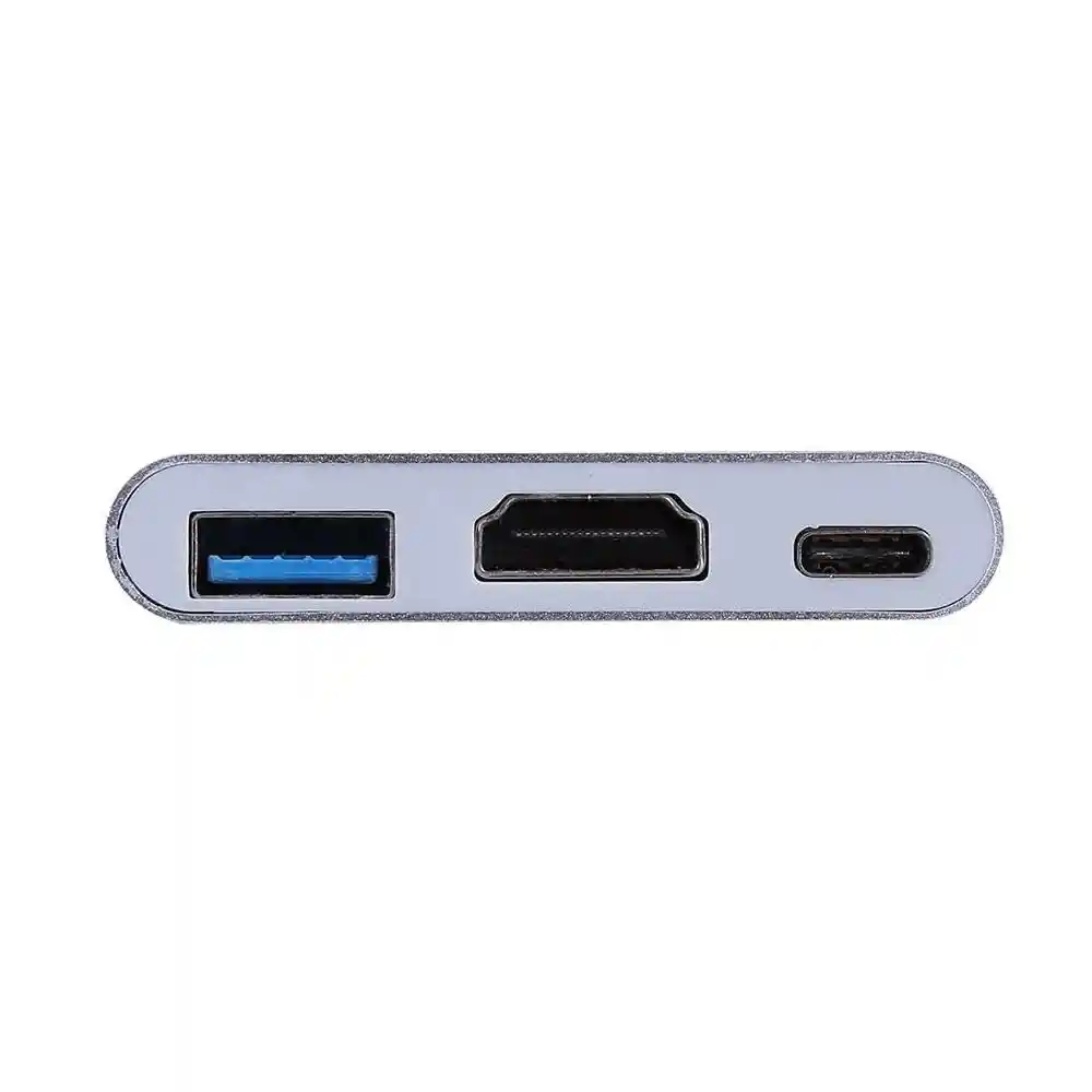 Hub 3 En 1 Usb Tipo C 3.1 | Usb, Hdmi Y Tipo C Alimentacion