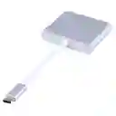 Hub 3 En 1 Usb Tipo C 3.1 | Usb, Hdmi Y Tipo C Alimentacion