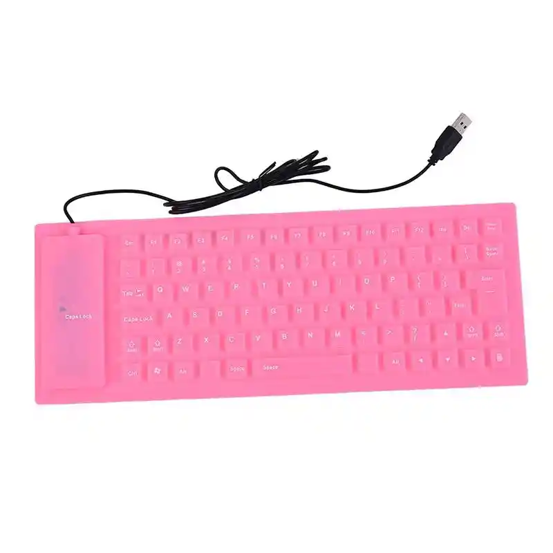 Teclado Flexible Portátil Usb Resistente Polvo Agua Plegable