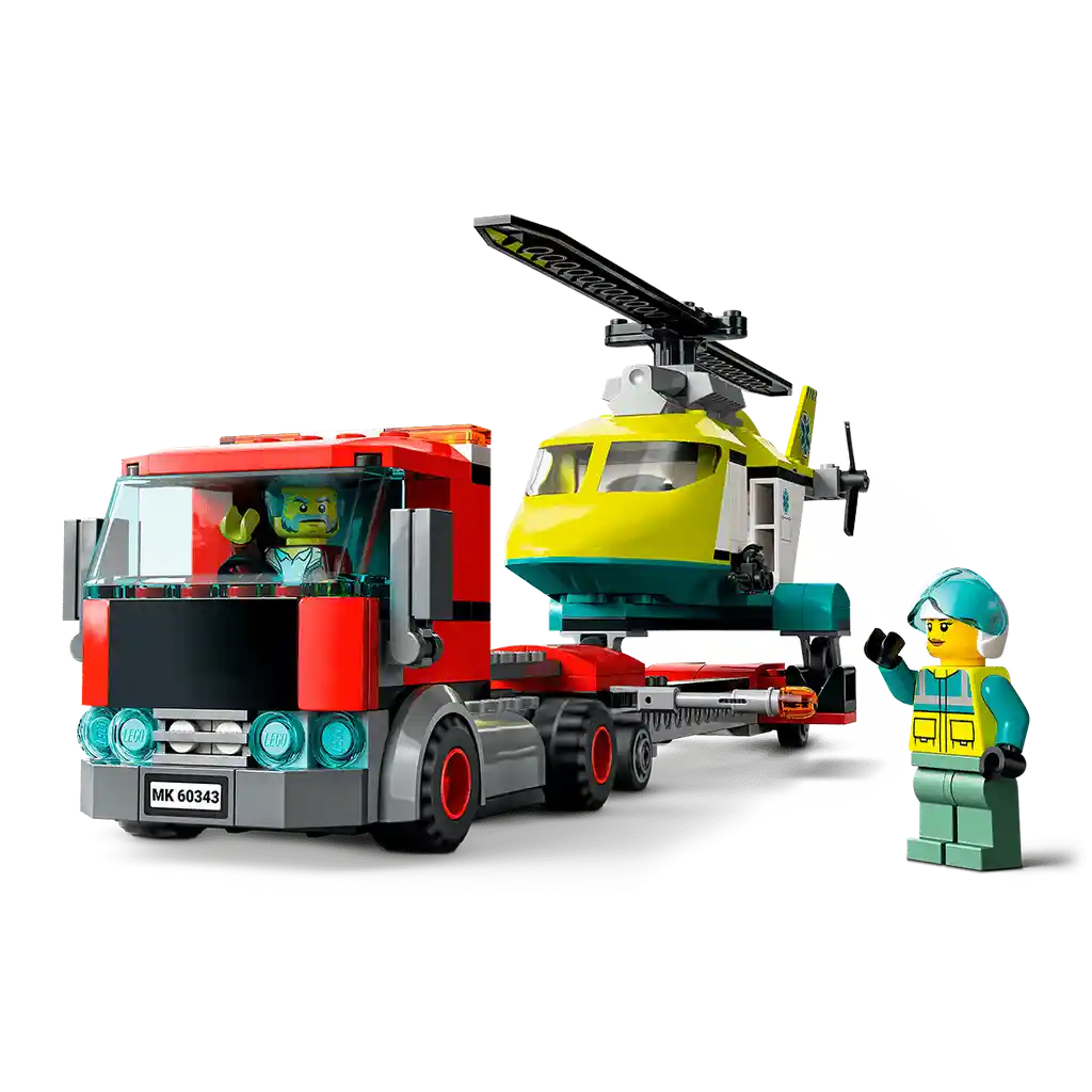 Lego Transporte Del Helicóptero Rescate 60343