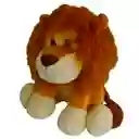 Peluche León Selva 20cm Alto Pelo Liso Juguete Regalo