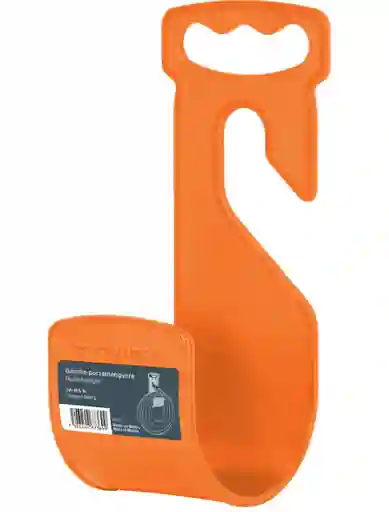 Gancho Plastico Naranja Para Manguera De Jardin
