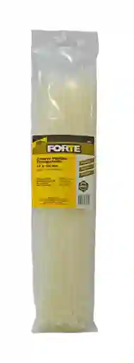 Amarre Plastico Transparente (100 Und) De 3,6x300mm Forte