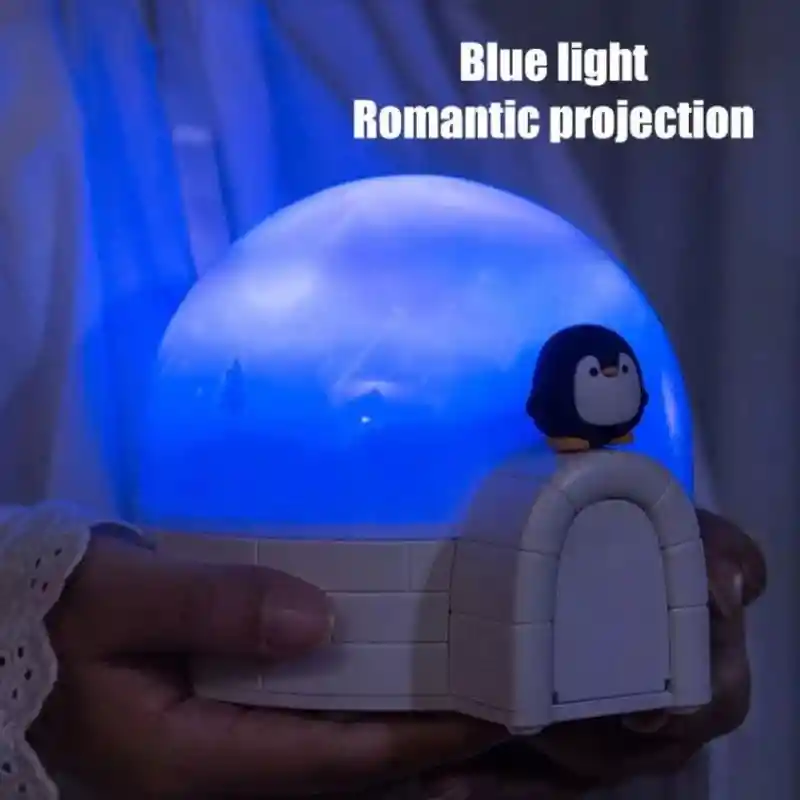 Lampara Proyector Diseño Iglu Con Luces Led Control Remoto