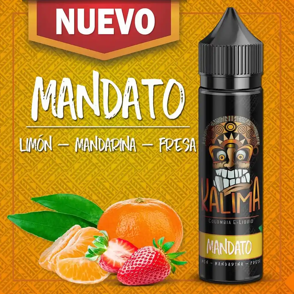 Kalima - Mandato (limón, Mandarina, Fresa) E-liquid, Base Libre 3mg