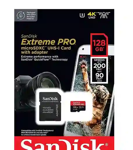 Memoria Micro Sd 128gb Sandisk Extreme Pro