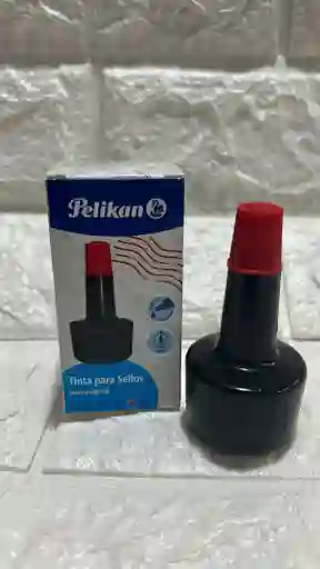 Tinta Roja Para Sello Pelikan 30ml