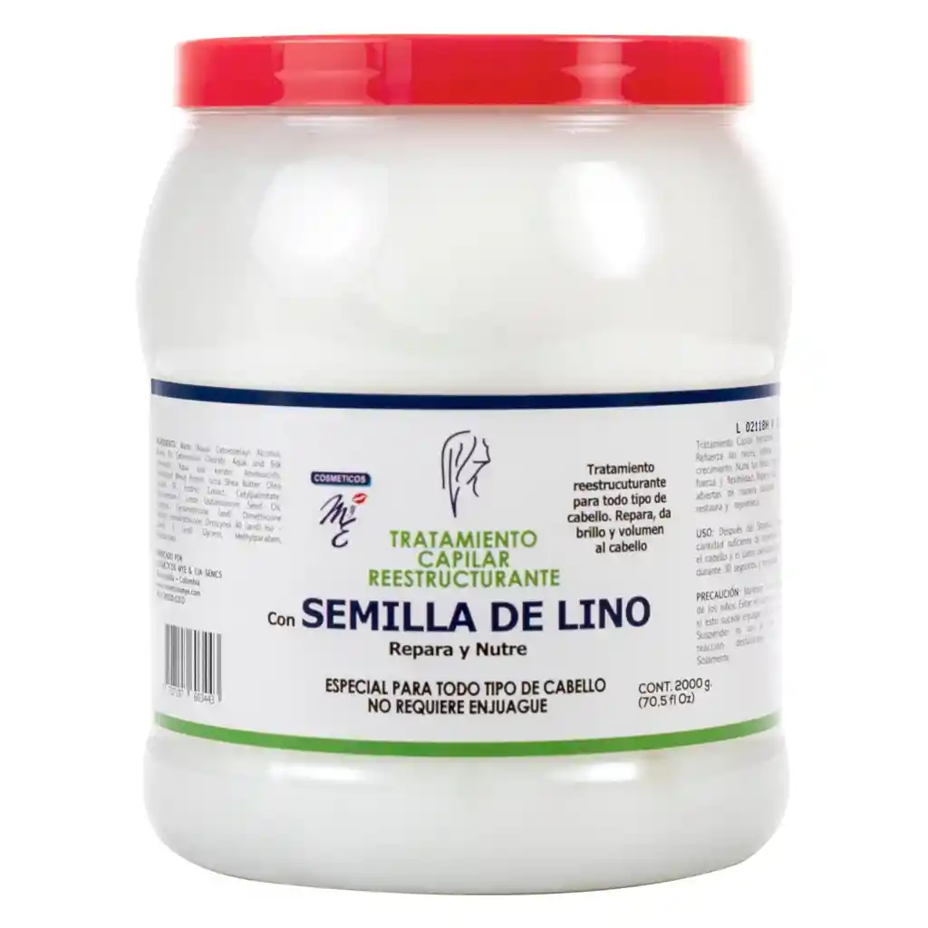   MYE  Tratamiento Capilar Con Semilla De Lino En Bombonera 2000G 