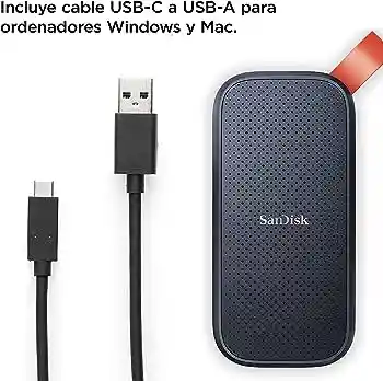 Disco Sólido Externo Sandisk De 1 Tera, 800 Mb/s