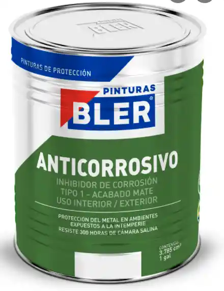 Anticorrosivo Bler De 1/4 De Galon Color Negro