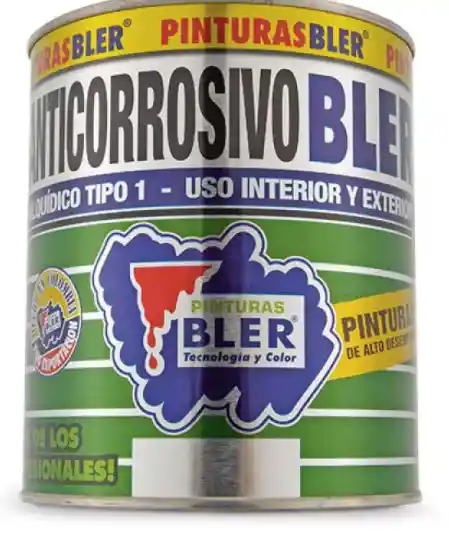 Anticorrosivo Bler Oxido De Hierro Negro De 1/8 Galon