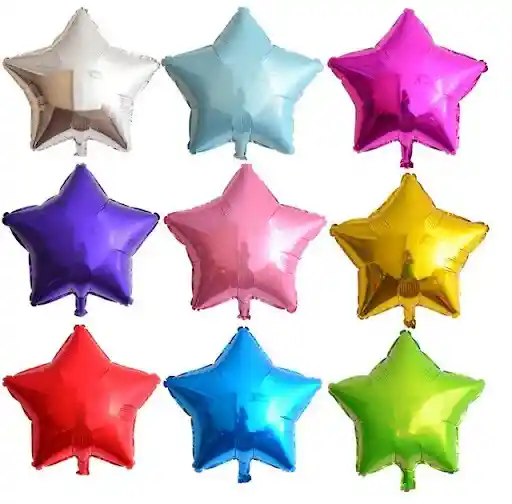 Globo Metálizado Estrella X 23cm / Colores Variados