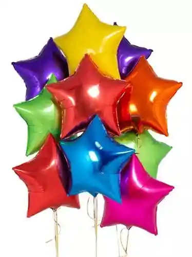 Globo Metálizado Estrella X 23cm / Colores Variados