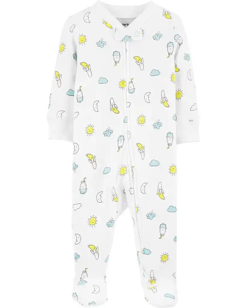 Ropa Carter Pijama Blanca Banana Sol 9 Meses