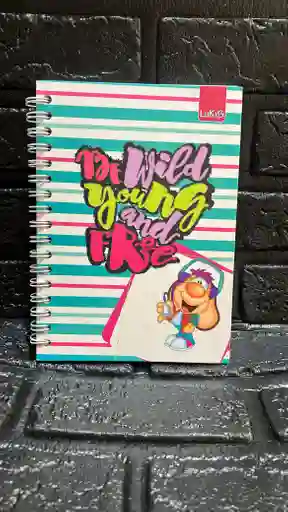 Cuaderno 5 Materias Pequeño Dama Cuadriculado Lukis