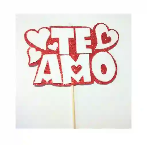 Pin Hablador Photocall Te Amo En Foamy O Fomi Escarchado