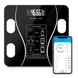 Pesa Balanza Inteligente Vascula Bluetooth Grasa Peso Corporal