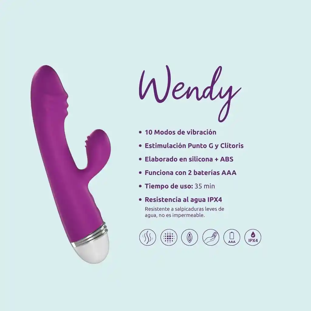 Vibrador Doble Estimulación Wendy