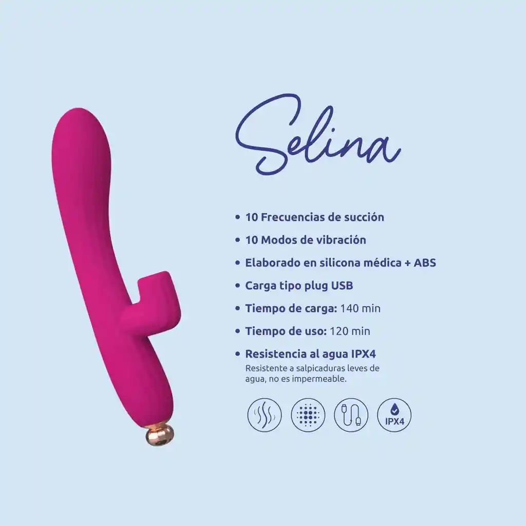 Vibrador Y Succionaror Selina