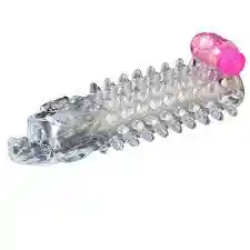 Funda Texturizada Transparente En Silicona Para Pene Transparente