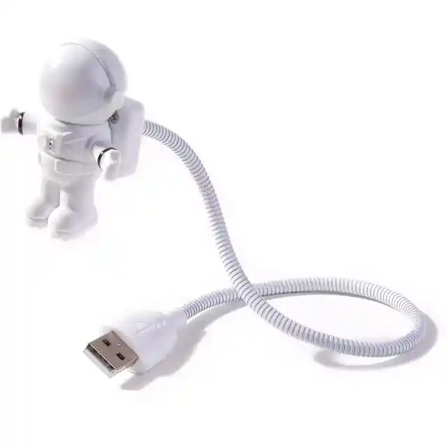 Luz Led Astronauta Lampara Usb Computador