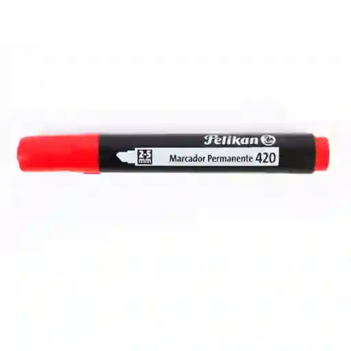 Marcador Permanente Rojo Pelikan 420
