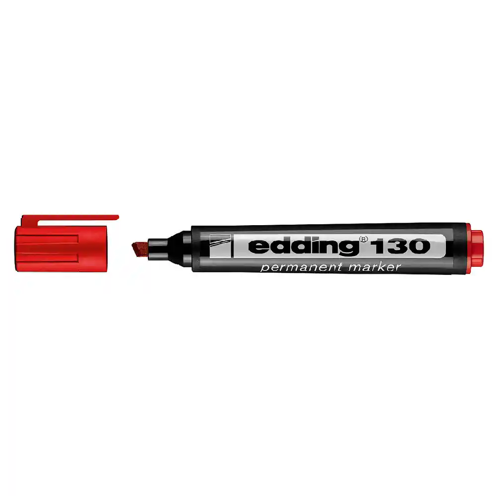 Marcador Permanente Rojo Edding 130