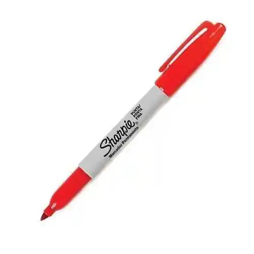 Marcador Sharpie Rojo Punta Fina