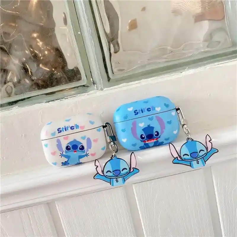 Funda O Case Para Airpods 3ra. Generación Stitch (azul)