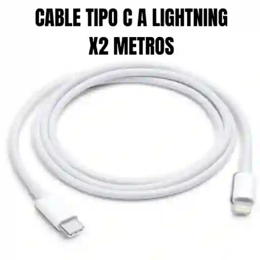 Cable Cargador Iphone Tipo C - Lightning (x2 Metros)