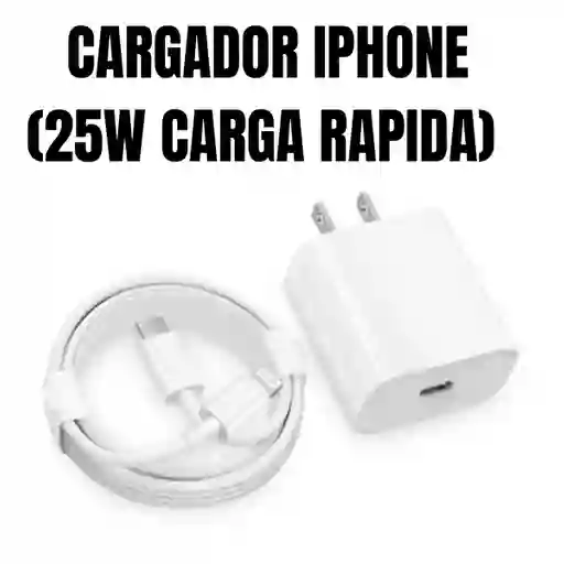 Cargador De Iphone Tipo C (25w Carga Rápida).