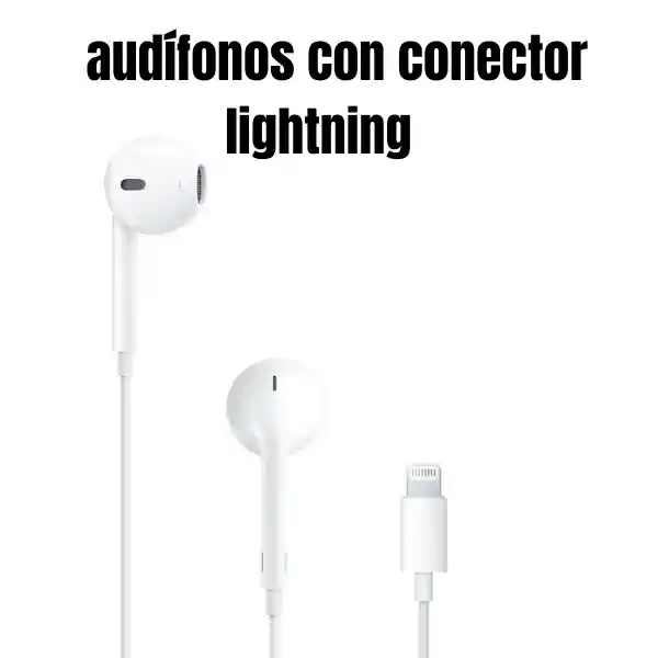 Audifonos Para Iphone Alambricos Con Conector Lightning (no Requiere Bluetooth Calidad 1.1).