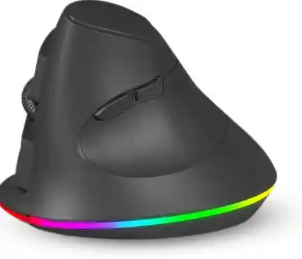 Mouse Ergonomico Rgb Inalámbrico