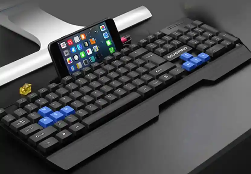 Teclado D350 Con Soporte Para Celular.