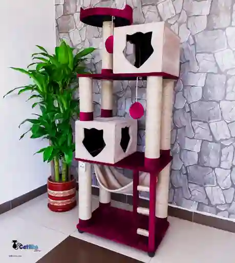 Gimnasio Rascador Para Gatos Ref Isis