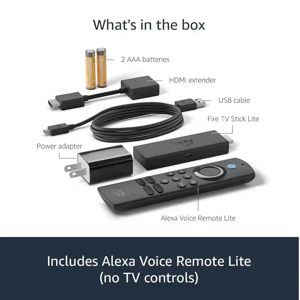 Dispositivo De Streaming Fire Tv Lite | Control De Voz 1080p