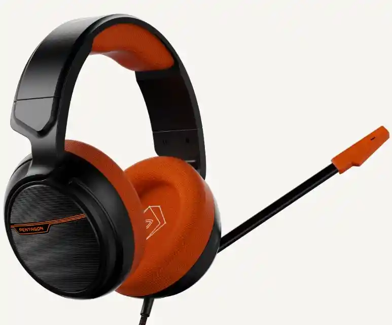 Diadema Gamer Pentagon Vsg Color Naranja