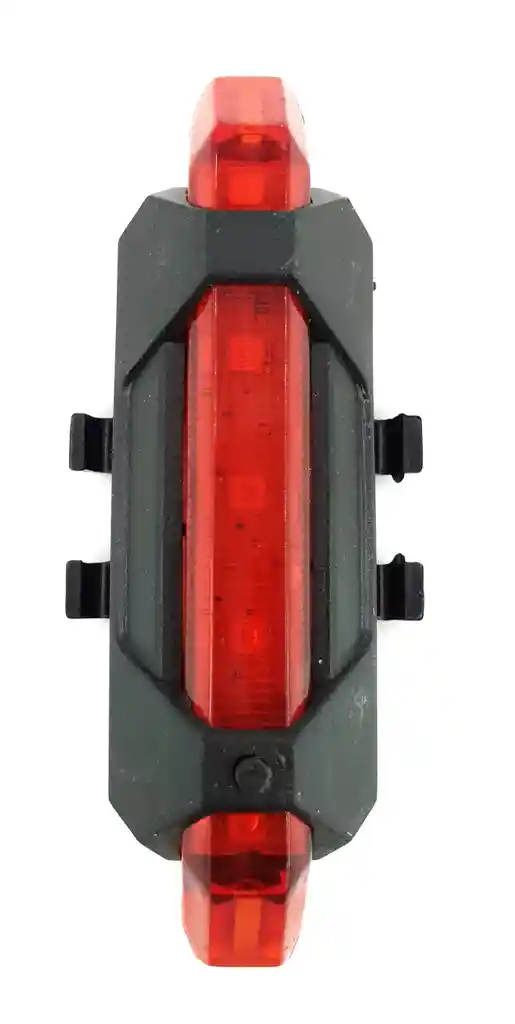 Luz Bicicleta Roja Resistente Lluvia Recargable Blanco