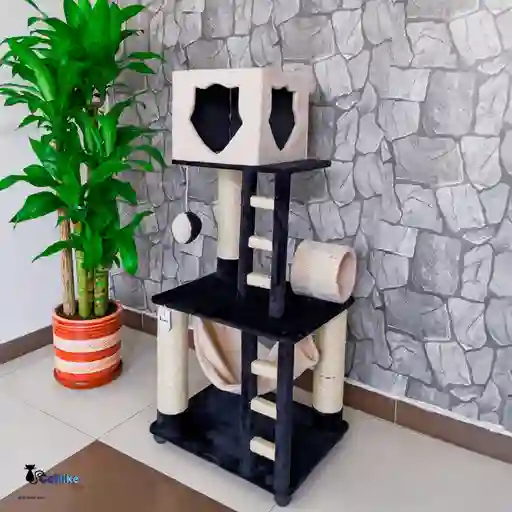 Gimnasio Para Gatos Ref Thor Negro Beige